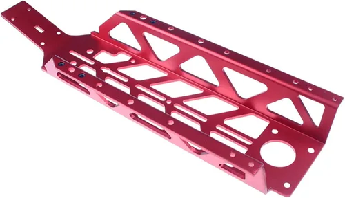 Vista 4 de Chasis principal de aleación Lightened fit 1/5 HPI ROVAN KM Baja RV KM 5B 5T 5SC (rojo)
