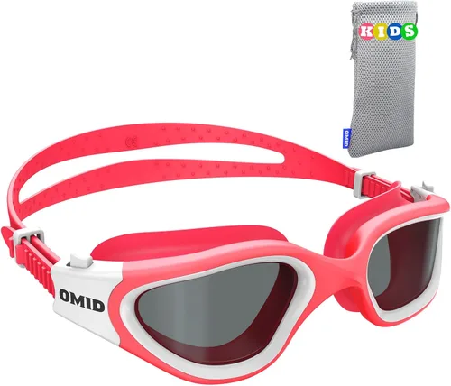 Vista 9 de OMID Kids Swim Goggles, P2mini Polarized Swimming Goggles Comfortable for Age 6-14