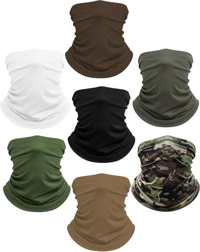 Vista 16 de Xeoxarel Neck Gaiter, 7 Pack Cooling UV Protection, Bandana Face Mask Scarf for Men and Women