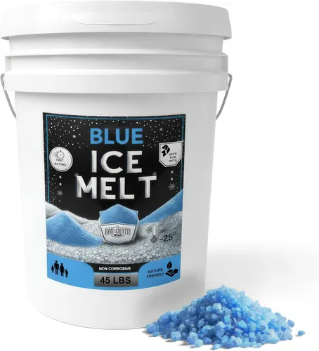 Vista 7 de Peach Country Blue Ice Melt -25°F Efectivo, anticongelante seguro para mascotas y ecológico, gránulos de acción rápida para entradas de vehículos
