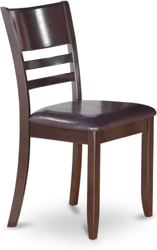 Vista 4 de East West Furniture ANLY5-CAP-LC - Juego de mesa y sillas de cocina de 5 piezas, incluye una mesa de comedor redonda con pedestal y 4 sillas