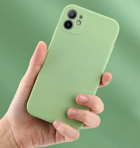 Vista 11 de Funda de silicona líquida compatible con iPhone 12 Mini de 5.4 pulgadas, antiarañazos y huellas dactilares, forro de microfibra a prueba de golpes