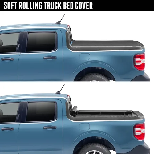 Vista 3 de RealTruck Truxedo Lo Pro - Cubierta tonneau suave enrollable para caja de camioneta 545701 Se adapta a Toyota Tundra 2007 - 2021