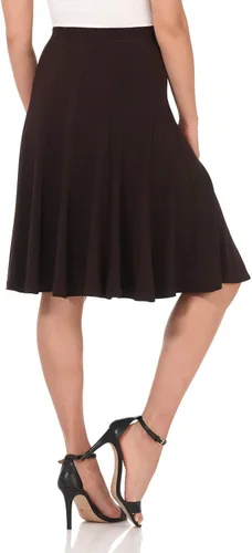 Vista 3 de Rekucci Falda de punto acampanada hasta la rodilla para mujer
