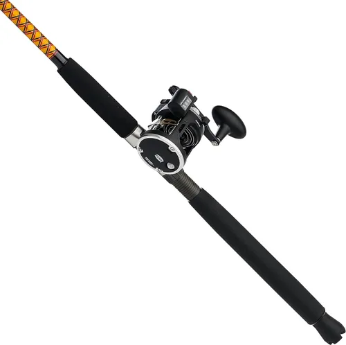 Vista 2 de Combo de caña de pesca a casting Ugly Stik Bigwater y carrete convencional Penn Rival Level Wind