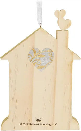 Vista 4 de Hallmark Keepsake 2017 mini adornos de navidad de porcelana, deseos de boda