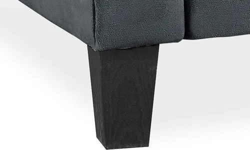 Vista 8 de Studio Living Watford - Sofá de 80.3 pulgadas, estilo tradicional, comodidad de bobina de bolsillo, patas negras, tela de microfibra, gris oscuro