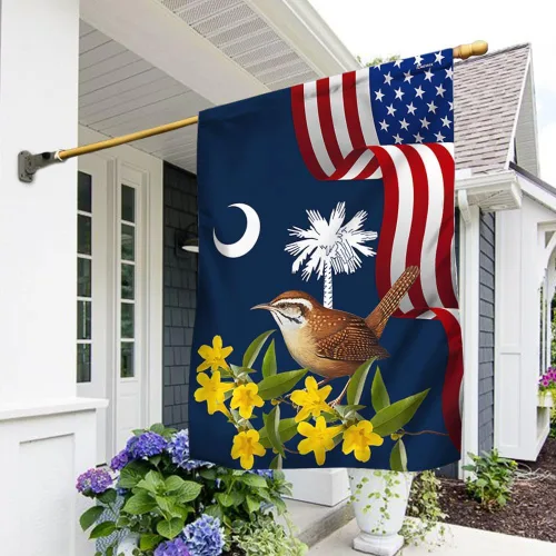Vista 7 de FLAGWIX Bandera Americana - Bandera del Estado de Maryland con Oriole de Baltimore y Flor de Ojo Negro, Bandera Premium de Poliéster Decorativa