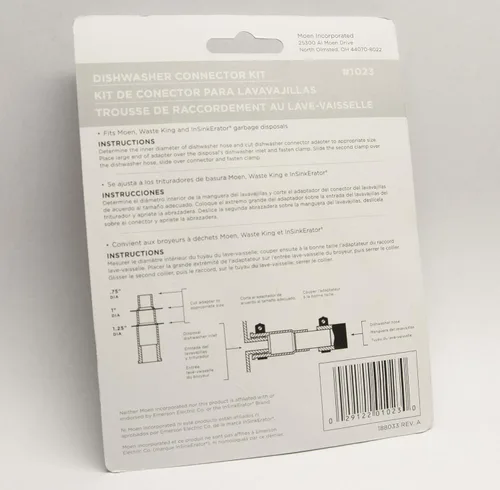 Vista 6 de Moen Prep Series PRO - Triturador de basura compacto de alimentación continua de 1/2 HP, cable de alimentación incluido, GXP50C y kit de conector