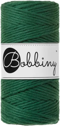 Vista 2 de Bobbiny Cordón regular de macramé de una sola capa de 0.118 pulgadas (azul), 108 yds/330 pies (100% algodón reciclado)