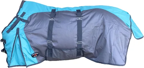Vista 16 de CHALLENGER Manta de invierno de 60 pulgadas 1200D Horse Turnout impermeable de peso pesado 5EE20BG