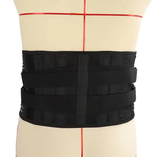 Vista 8 de Brrnoo Soporte lumbar para espalda baja, cinturón de apoyo lumbar para espalda baja, cinturón de apoyo transpirable para ciática, cinturón