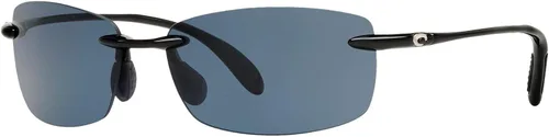 Vista 2 de Costa Del Mar Gafas de sol rectangulares de balasto para hombre, Gris