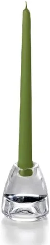 Vista 11 de Yummi - Velas cónicas gris claro de 10 pulgadas. 12 por paquete