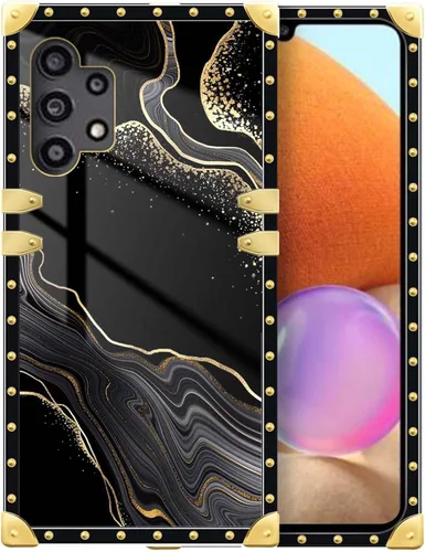 Vista 184 de Funda compatible con Samsung Galaxy A03S 4G, TPU suave de lujo y parte trasera de policarbonato duro para niñas y mujeres, funda protectora a prueba