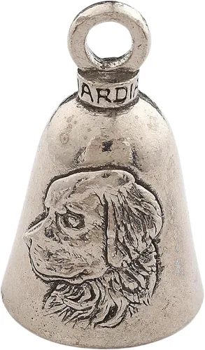 Vista 18 de Guardian Bell Dog Good Luck Bell con llavero y bolsa de regalo de terciopelo negro Campana de motocicleta Peltre sin plomo Hecho en Estados