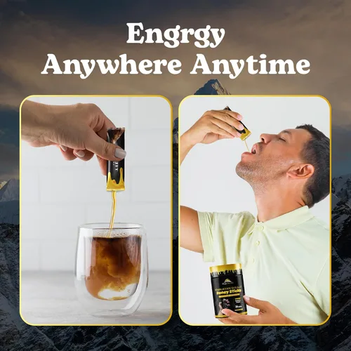 Vista 5 de Peakhealth Palitos Shilajit con miel orgánica, azafrán Shilajit del Himalaya para hombres 30 barras para energía natural y estilo de vida activo