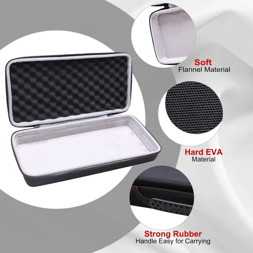 Vista 7 de LTGEM - Funda para controlador Alesis V-Mini - Controlador de teclado MIDI USB de 25 teclas, bolsa de transporte protectora de viaje