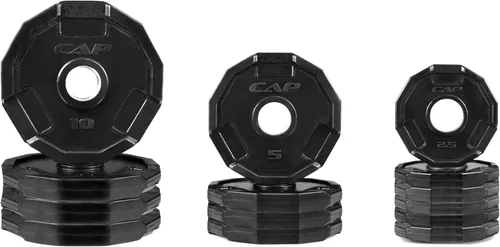 Vista 13 de CAP Barbell 2-Inch Olympic Cast Iron Plate Weight Set 75-285 lbs Multiple Options