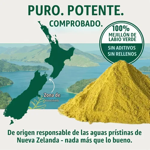 Vista 8 de Azestfor Mejillón de labios verdes antiinflamatorios para perros en polvo