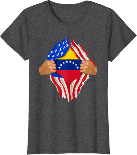 Vista 5 de Camiseta Venezuelan Blood Inside Me Regalo de la bandera de Venezuela, Blanco