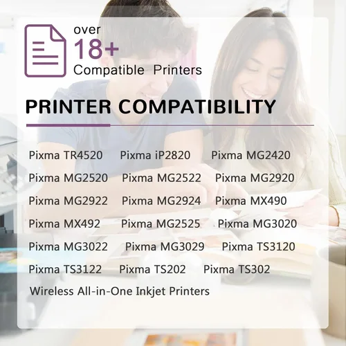 Vista 2 de Inktopia Cartucho de tinta de repuesto compatible para Canon PG 245XL 245 XL PG-243 (solo negro) utilizado en impresoras Canon PIXMA MX492 MX490