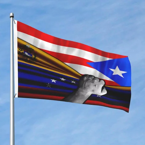 Vista 22 de Bandera de Costa Rica y República Dominicana de 2 x 3 pies, bandera para exteriores, bandera de doble cara, bandera de jardín, bandera de bienvenida