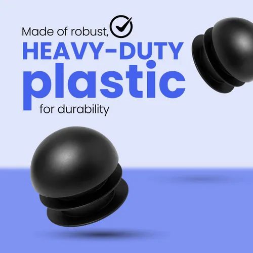 Vista 7 de Protectores redondos para patas de silla, se adaptan a 7/8 pulgadas de diámetro interior, protectores de piso de plástico para patas de silla