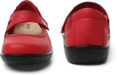 Vista 7 de Oviaric Zapatos planos clásicos y cómodos Mary Jane para mujer, zapatos de vestir casuales a la moda, bonitos zapatos de vestir con puntera cerrada