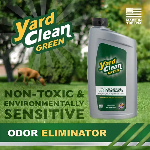 Vista 2 de Orine OFF Yard Clean Green Eliminador de olores para patios y perreras Eliminador de olores para gatos y perros Respetuoso con el medio ambiente