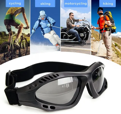 Vista 2 de Gafas de protección UV para exteriores, gafas de sol militares, gafas tácticas