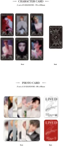 Vista 5 de ONEUS - Lived (4º Mini Álbum) Álbum+Juego de Tarjetas de Fotos Extra