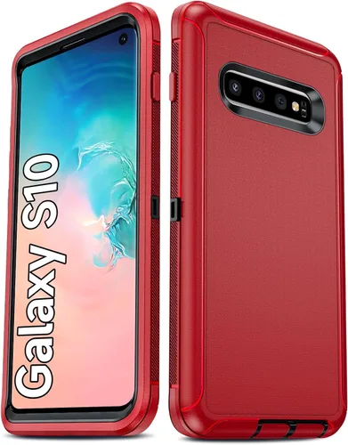 Vista 27 de LeYi Funda compatible con Galaxy S8: no compatible con S8 Plus: cubierta exterior de goma 3 en 1 de cuerpo completo a prueba de golpes, resistente