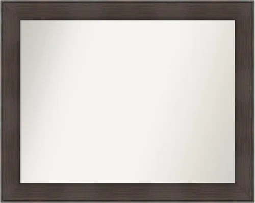 Vista 93 de Amanti Art Espejo personalizado, espejo de baño de veta de madera rústica William, espejo de pared o espejo de tocador de baño sobre el fregadero