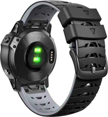 Vista 10 de Para Garmin Fenix 5/5 Plus, Fenix 6/6 Pro, Fenix 7, Forerunner 935/945, Instinct/Approach S62, repuesto de correa de reloj de silicona suave