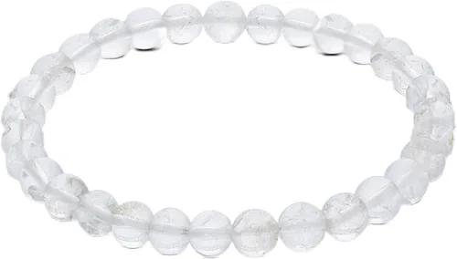 Vista 77 de Gem Avenue Handmade Round Bead Stretch Bracelet Unisex Natural Stone Beaded Jewelry for Men & Women, Elastic Wristband for Daily Wear