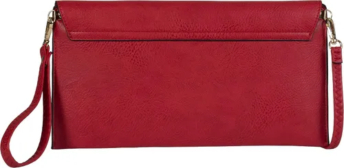 Vista 3 de Mabel Women's Wristlets Clutch Envelope Purse in Faux Vegan Leather with a Long Shoulder Strap - PIPER