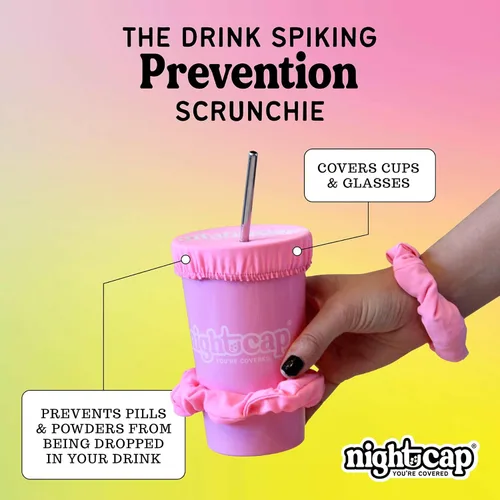 Vista 3 de Nightcap Coletero Cubrevasos - El Coletero Reutilizable para Prevención de Adulteración de Bebidas Como se Vio en Shark Tank