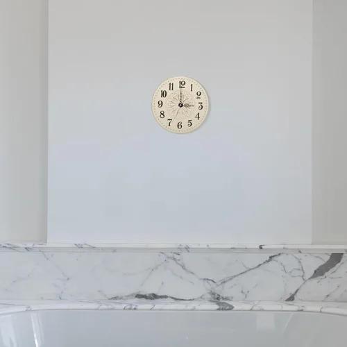 Vista 3 de Cabilock - Esfera redonda de 5.51 pulgadas, repuesto para reloj de pared, esfera de cuarzo, para proyectos de manualidades, placa frontal de metal