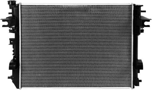 Vista 5 de DNA Motoring CU13129 Refrigeración del motor del radiador de aluminio de 1 fila compatible con modelos 09-18 Ram 1500/2500/3500 AT, 55056858AC