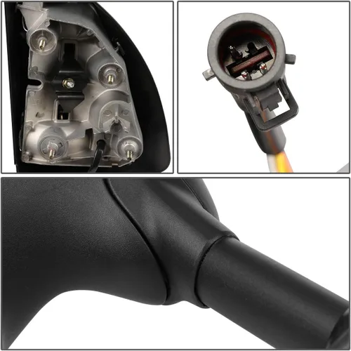 Vista 7 de DNA Motoring TWM-004-T888-BK-AM - Par de espejos laterales de remolque calefactables con luz de giro compatibles con 99-07 F250 / F350 / F450 / F550