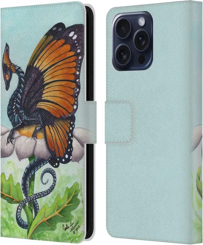 Vista 7 de Head Case Designs Officially Licensed Carla Morrow Galactic Entrancement Dragons Leather Wallet Case Compatible with Samsung Galaxy A07 4G