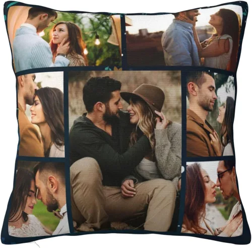 Vista 22 de Funda de almohada personalizada con imagen y texto, funda de almohada con foto personalizada, funda de almohada personalizada con foto, regalos