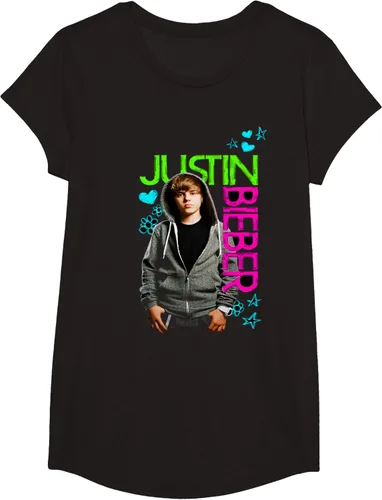 Vista 3 de Camiseta negra oficial de Justin Bieber S