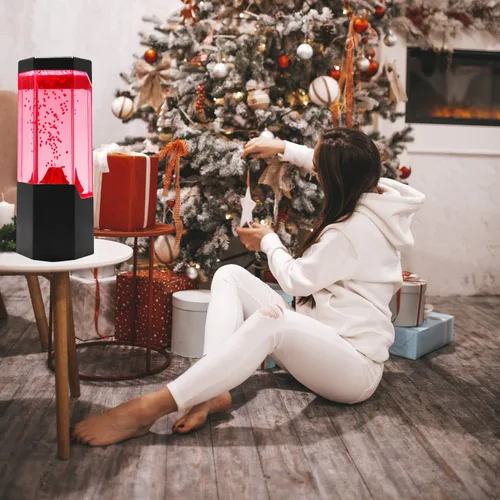 Vista 5 de Lightahead® Lámpara LED de Volcán Rojo Erupción Mini Lámpara de Volcán de Lava Roja Iluminada con LED