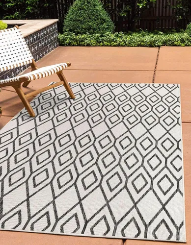 Vista 35 de Jill Zarin Outdoor Collection - Alfombra de área - Turcas y Caicos (2' 2" x 3' 1" Rectángulo Beige/Marrón)