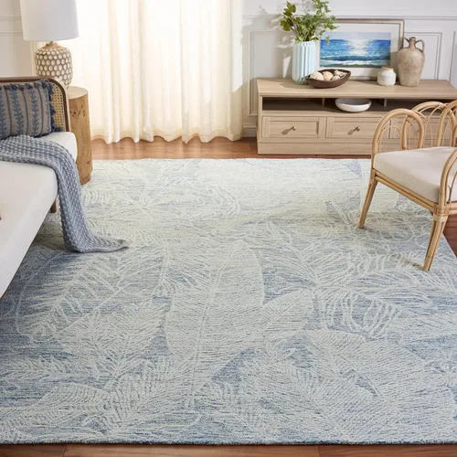 Vista 10 de SAFAVIEH Metro Collection - Alfombra de pasillo de 2 pies 3 pulgadas x 9 pies, beige y marfil, lana botánica hecha a mano, ideal para zonas de alto