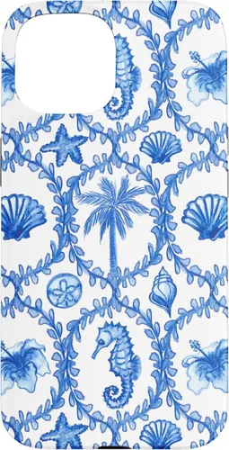 Vista 6 de Funda con estampado hawaiano para iPhone 16, nieta costera, niña de coco