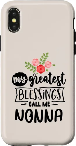 Vista 5 de My Greatest Blessings Call Me Nonna Italian Grandma Women Case for iPhone 17