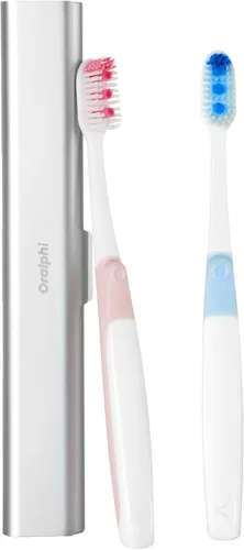 Vista 25 de Estuche de viaje para cepillo de dientes de aluminio, soporte portátil para cepillo de dientes, contenedor resistente para cepillo de dientes manual
